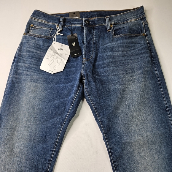 G-Star Raw Men's 3301 Slim Fit Jeans size 36/30 - Picture 4 of 13